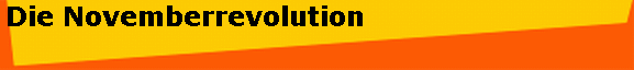 Die Novemberrevolution