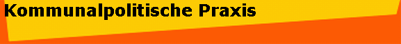 Kommunalpolitische Praxis