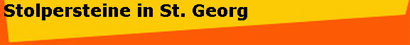 Stolpersteine in St. Georg