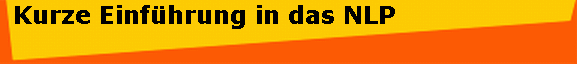  Kurze Einf�hrung in das NLP